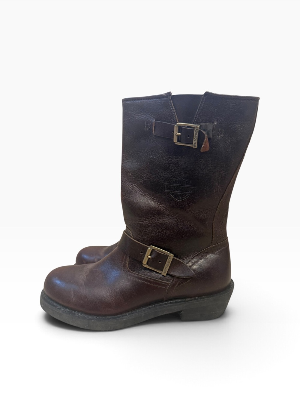Harley-Davidson Dartford Brown Leather Motorcycle Engineer Boots Women’s 9.5 M